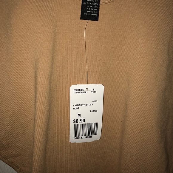 Never worn forever 21 bodysuit in beige - Picture 2 of 2